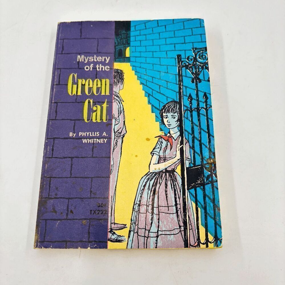 Mystery of the Green Cat by Phyllis A. Whitney 1962 Paperback Illustrated Book